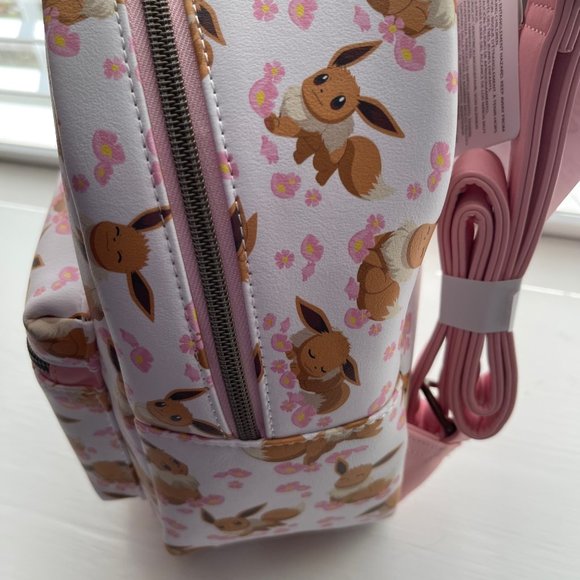 Loungefly Pokemon Eevee Sakura Mini Backpack and Cardholder Set - Picture 4 of 16